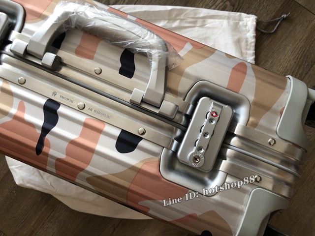 RIMOWA新版original cabin 21寸鋁鎂合金迷彩限量款旅行箱 gdx1415